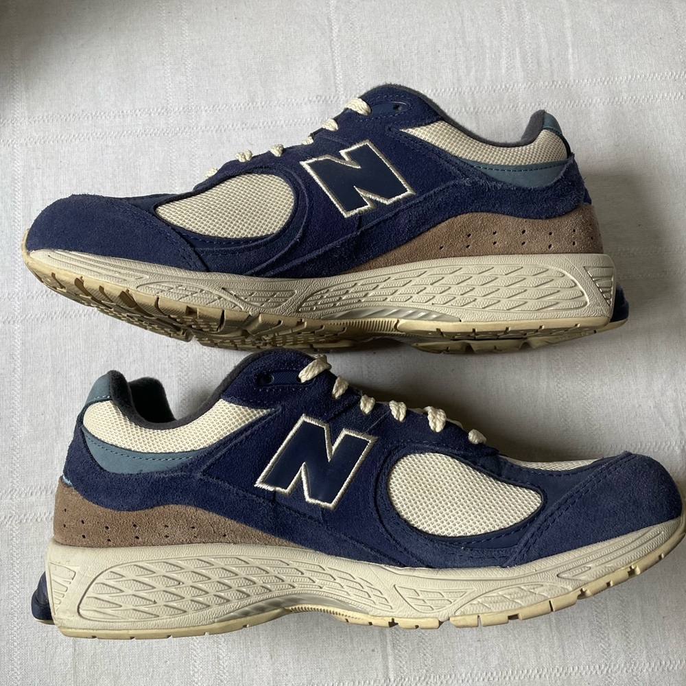 New Balance 2002r Night Tide Blue Cream White Sneakers Men's Size 10.5 M2002RG - Picture 7 of 9